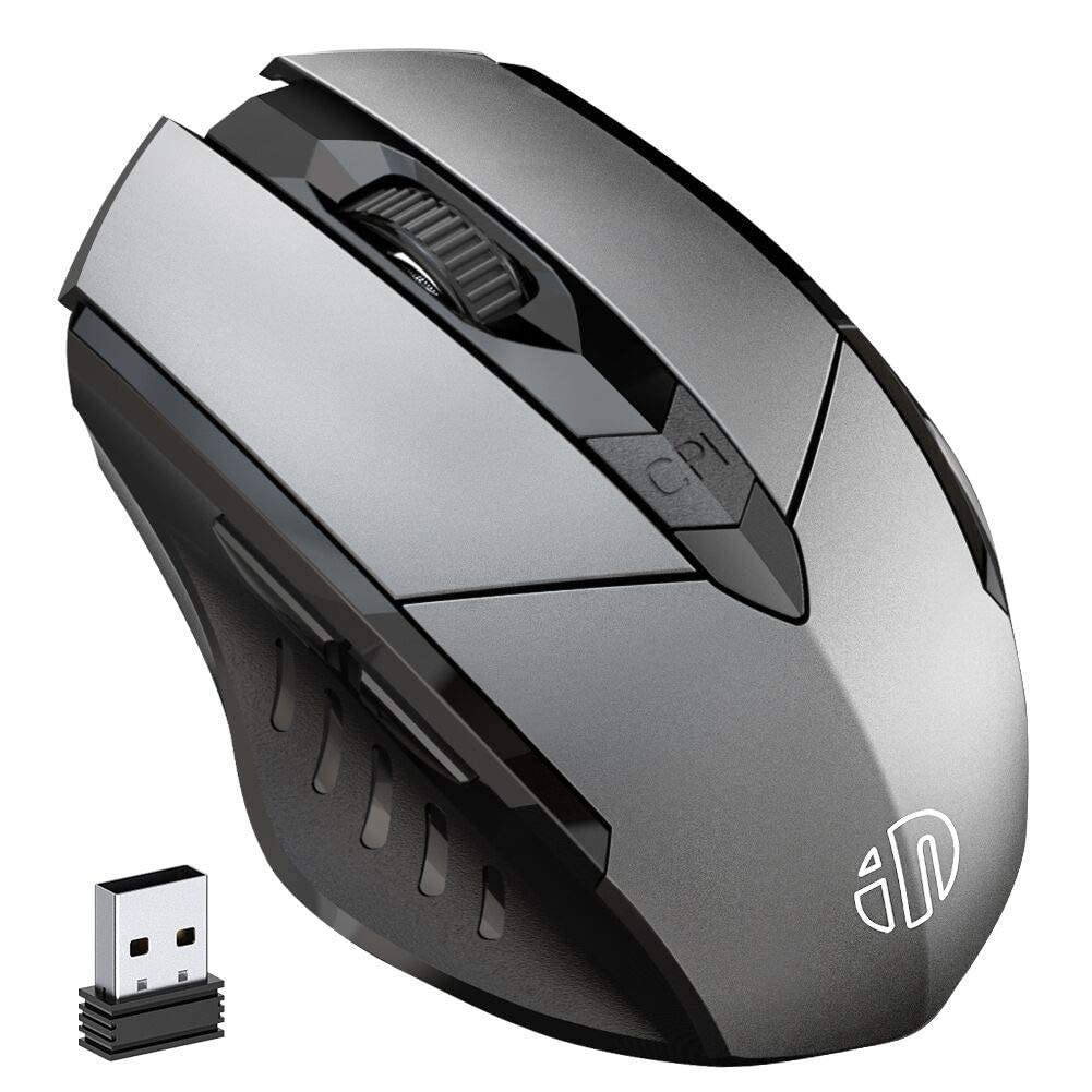 Verilux Wireless Mouse Rechargeable, Ergonomic USB 2.4G Cordless Mice PC Laptop Computer Mouse with 6 Buttons, 1600DPI 3 Adjustment Levels for Windows Mac MacBook Linux Verilux Wireless Mouse Rechargeable, Ergonomic USB 2.4G Cordless Mice PC Laptop Computer Mouse with 6 Buttons, 1600DPI 3 Adjustment Levels for Windows Mac MacBook Linux